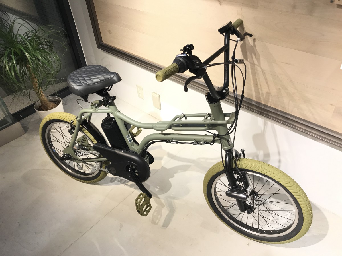 電動自転車　パナソニック　EZ カーキ　美品